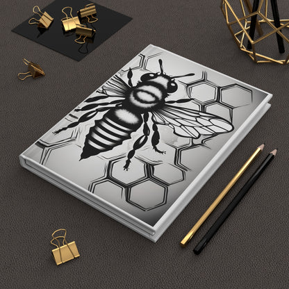 Honeybee (Inkstamp Series)- Hardcover Journal (Matte)