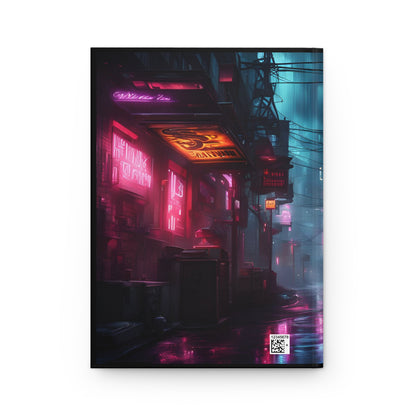 Neo Caladria Alleyway (Cyber Maidens series)- Hardcover Journal