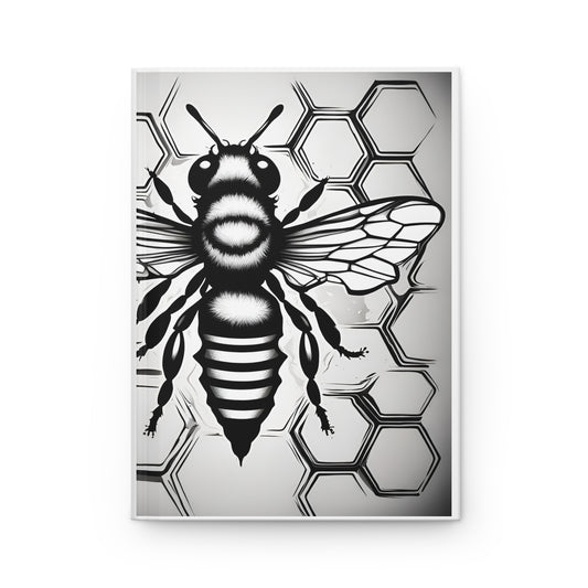 Honeybee (Inkstamp Series)- Hardcover Journal (Matte)