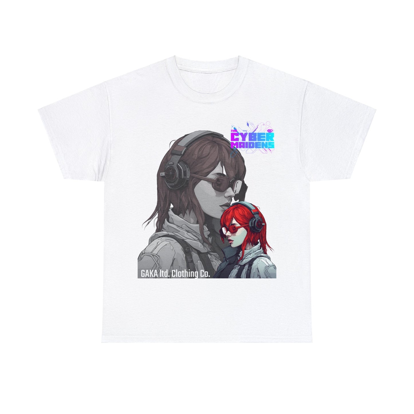 .GINA (Cyber Maidens Series)- Shadow Profile Custom Tee (Front)