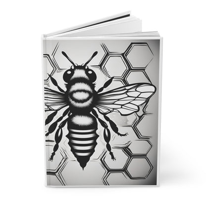 Honeybee (Inkstamp Series)- Hardcover Journal (Matte)