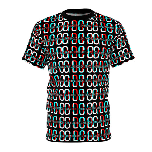 GLCC Anaglyph Tee- Black (AOP)