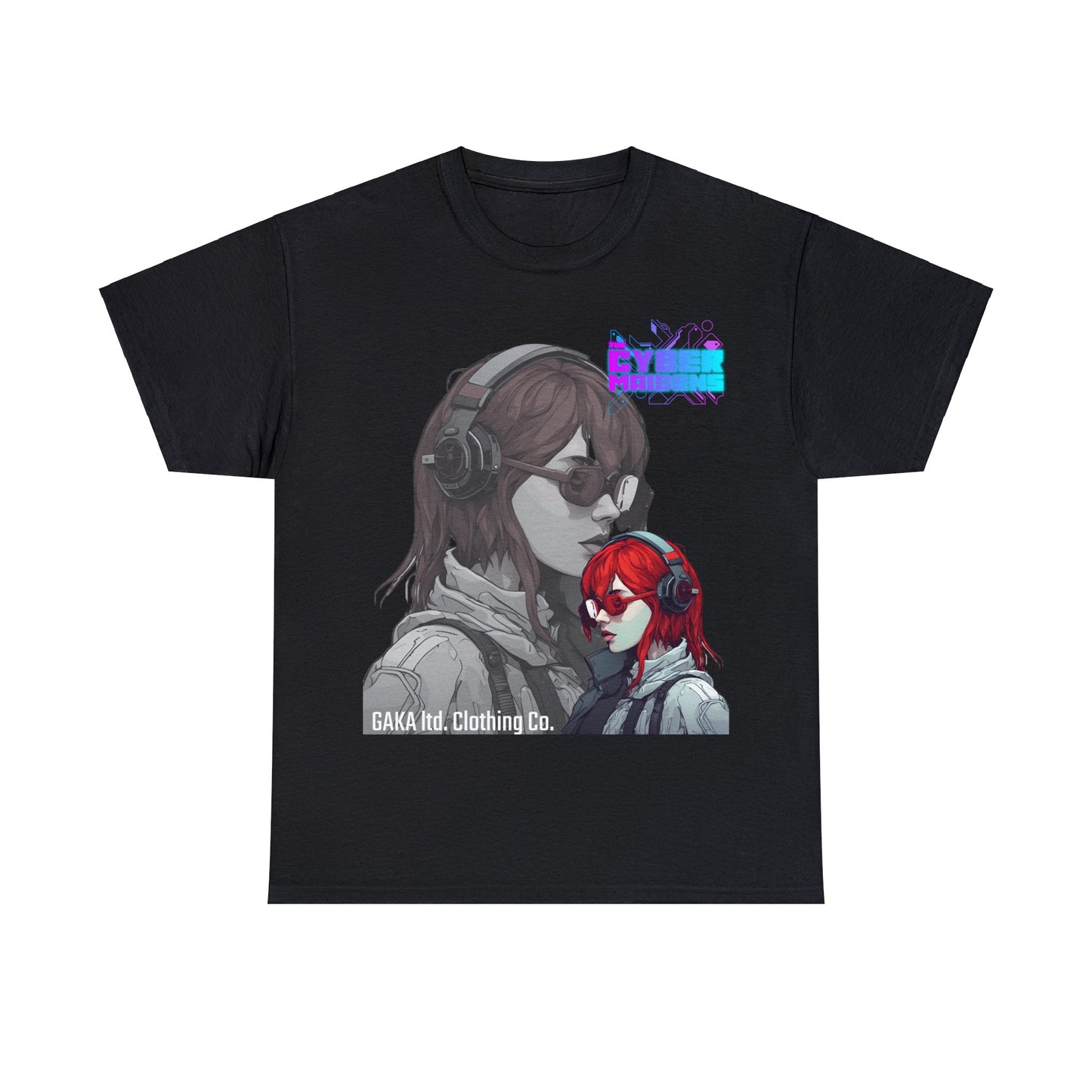 .GINA (Cyber Maidens Series)- Shadow Profile Custom Tee (Front)